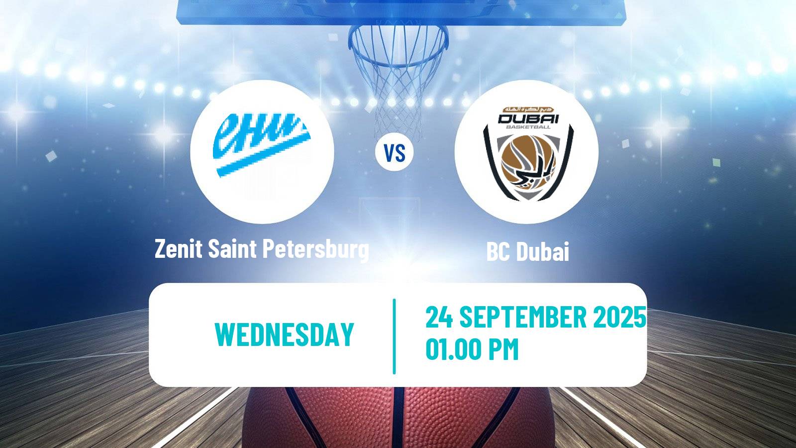 Basketball VTB Super Cup Zenit Saint Petersburg - Dubai