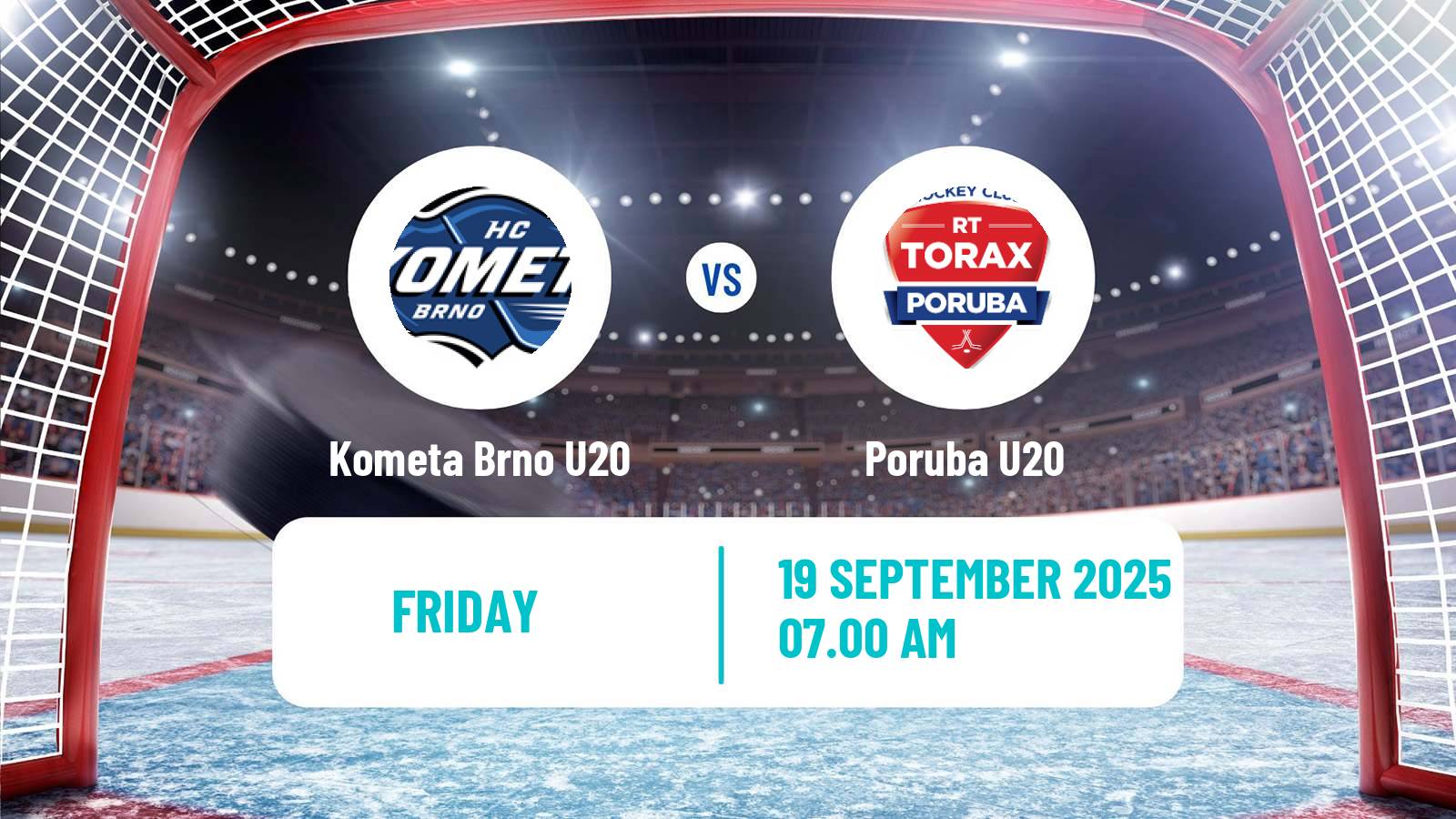 Hockey Czech ELJ Kometa Brno U20 - Poruba U20