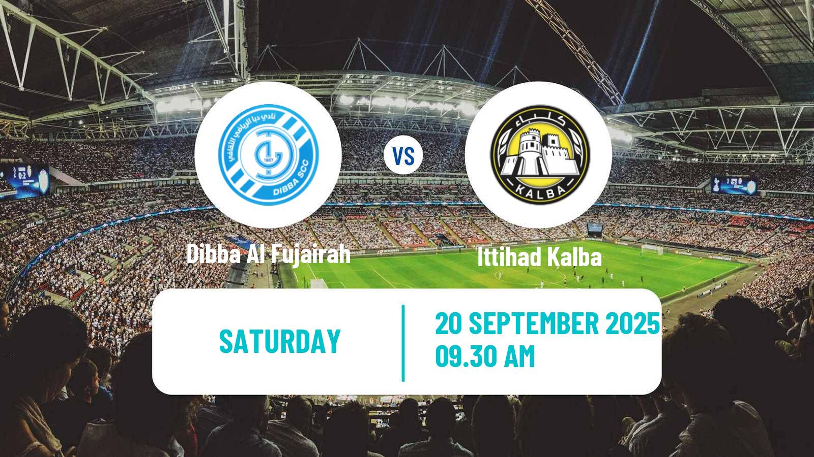 Football UAE Football League Dibba Al Fujairah - Ittihad Kalba