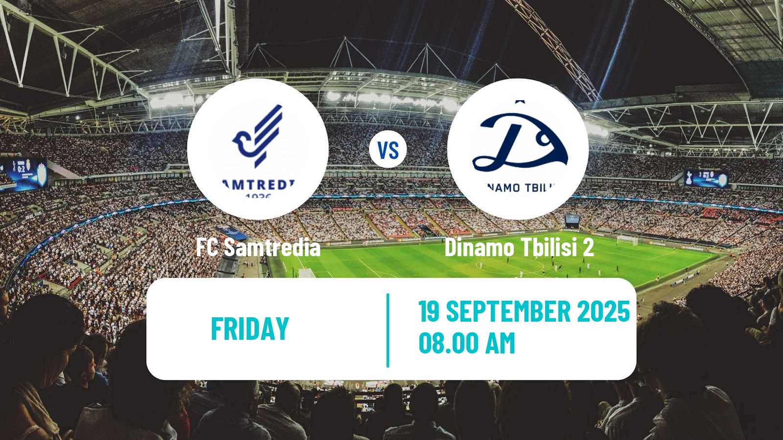 Football Georgian Erovnuli Liga 2 Samtredia - Dinamo Tbilisi 2