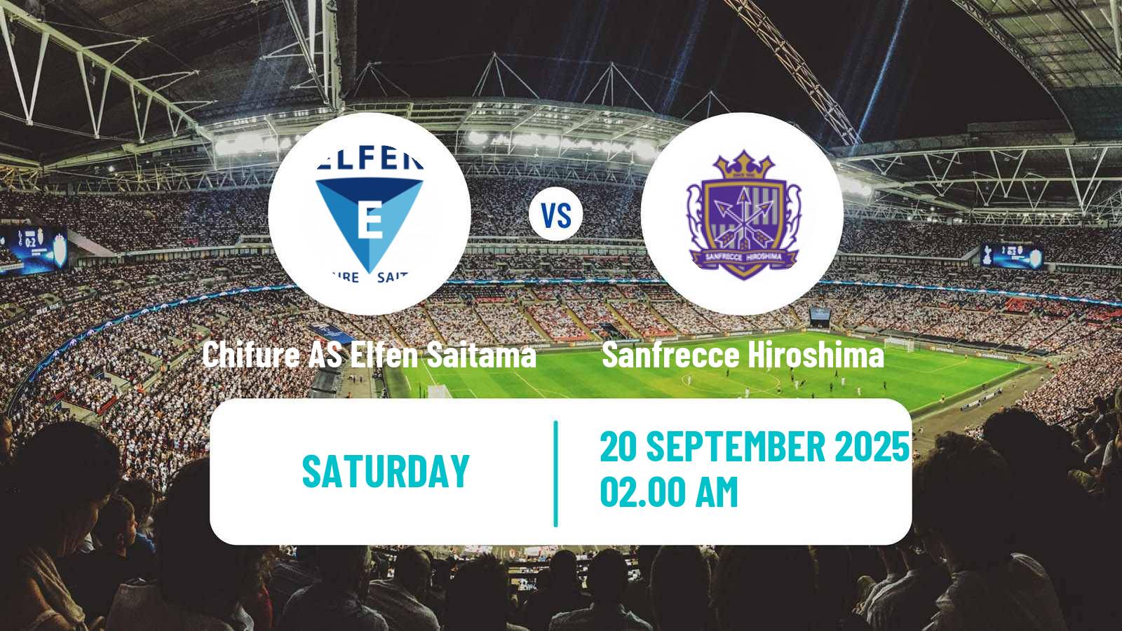Football Japan WE League Women Chifure AS Elfen Saitama - Sanfrecce Hiroshima