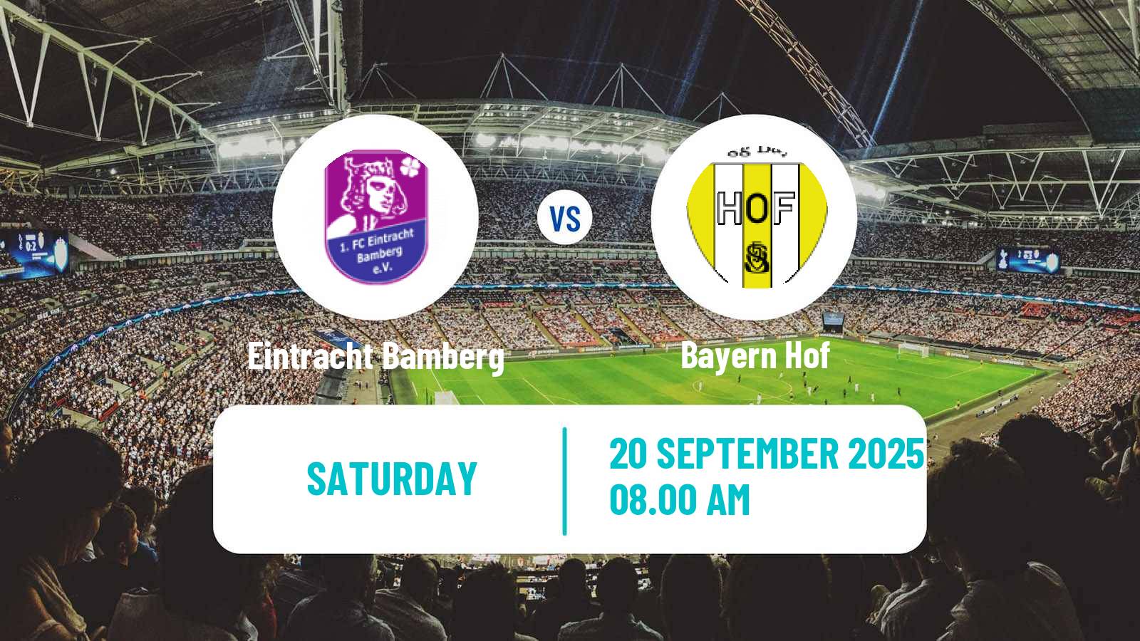 Football German Oberliga Bayern Nord Eintracht Bamberg - Bayern Hof