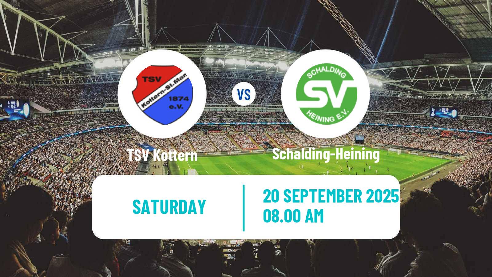 Football German Oberliga Bayern Süd TSV Kottern - Schalding-Heining