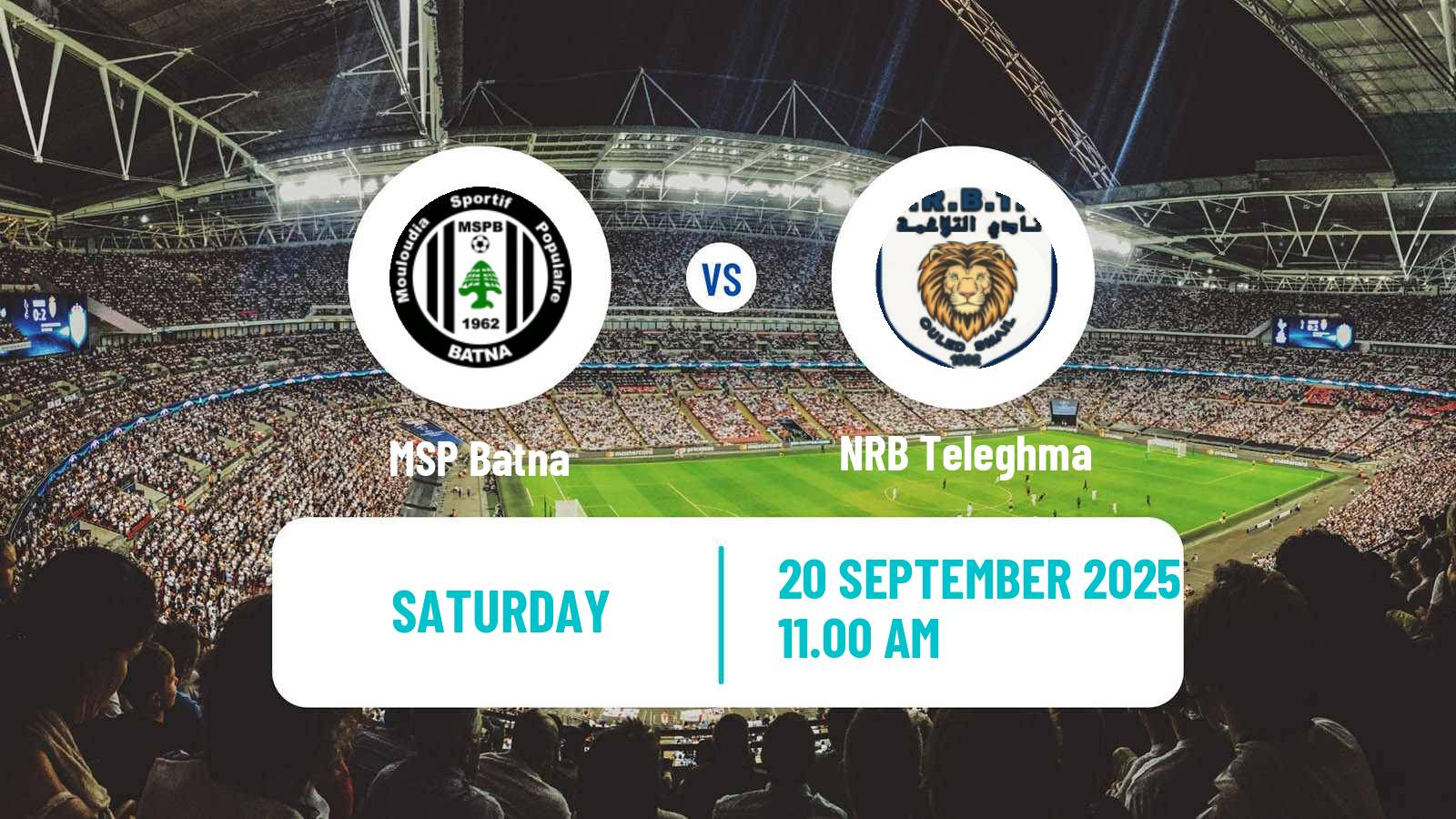 Football Algerian Ligue 2 MSP Batna - Teleghma