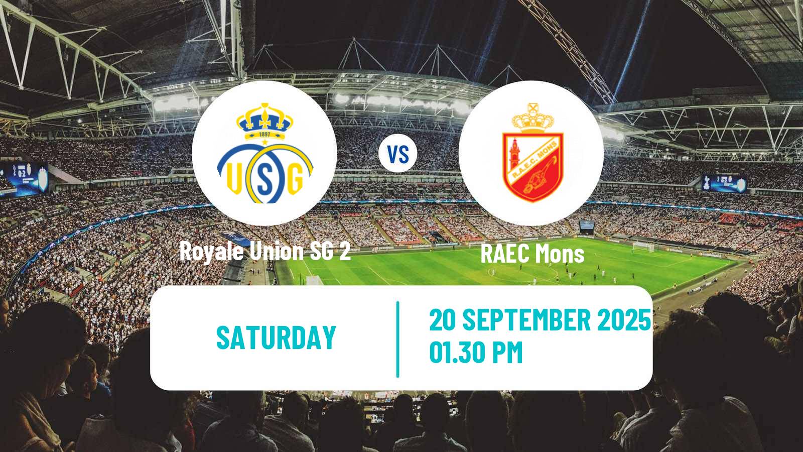 Football Belgian National Division 1 ACFF Royale Union SG 2 - Mons