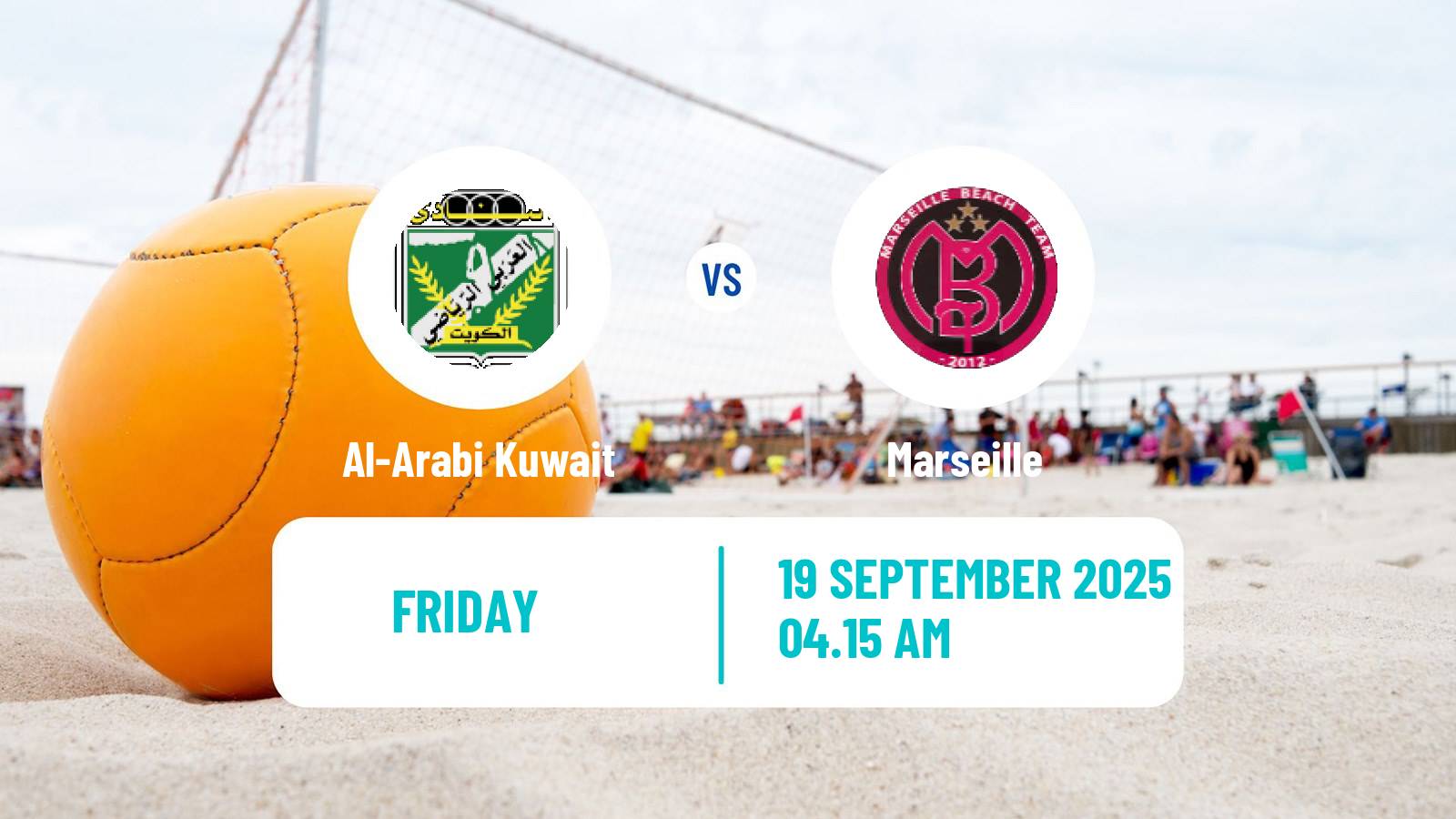 Beach soccer World Winners Cup Al-Arabi Kuwait - Marseille