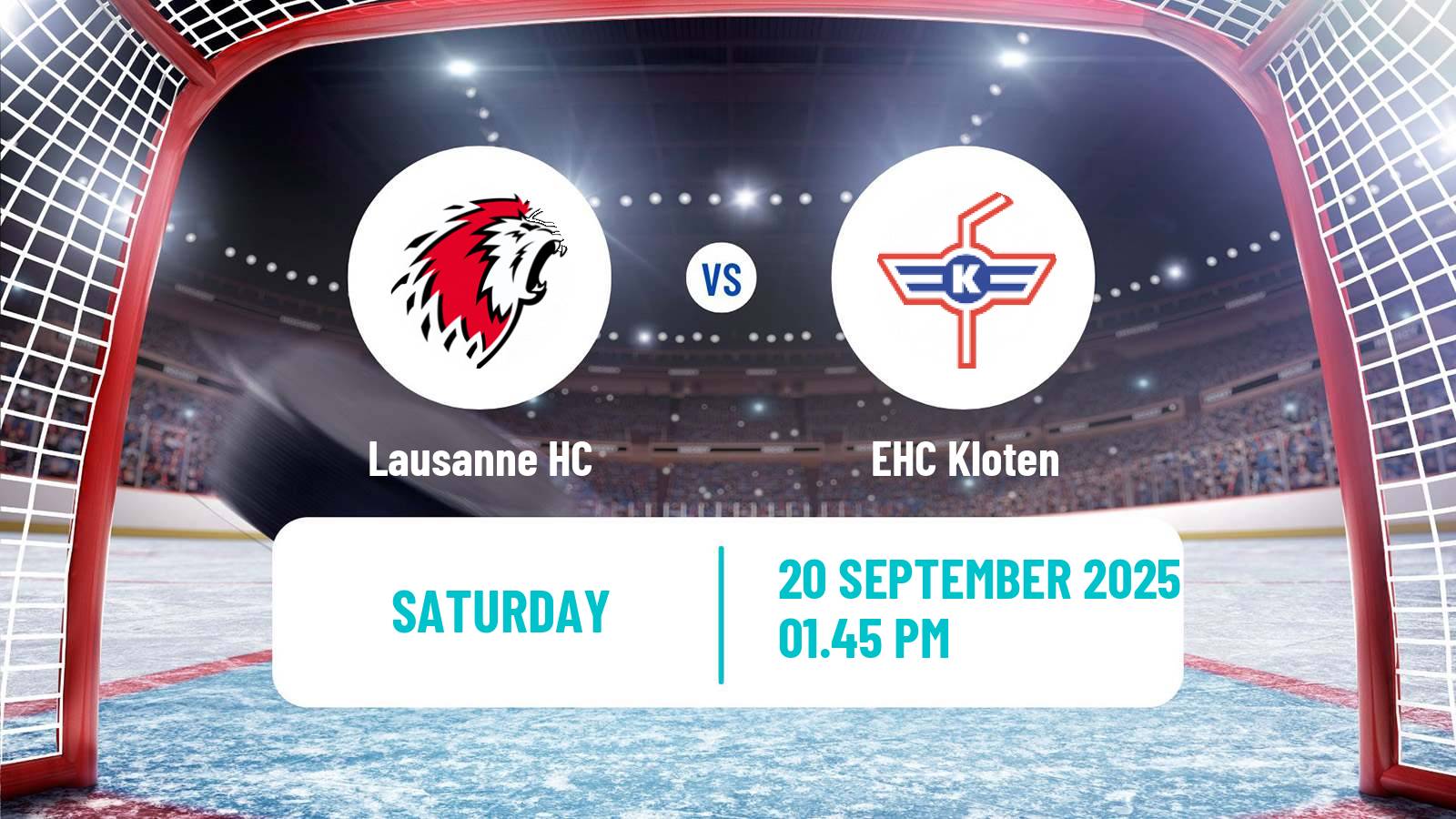 Hockey Swiss National League Hockey Lausanne HC - EHC Kloten