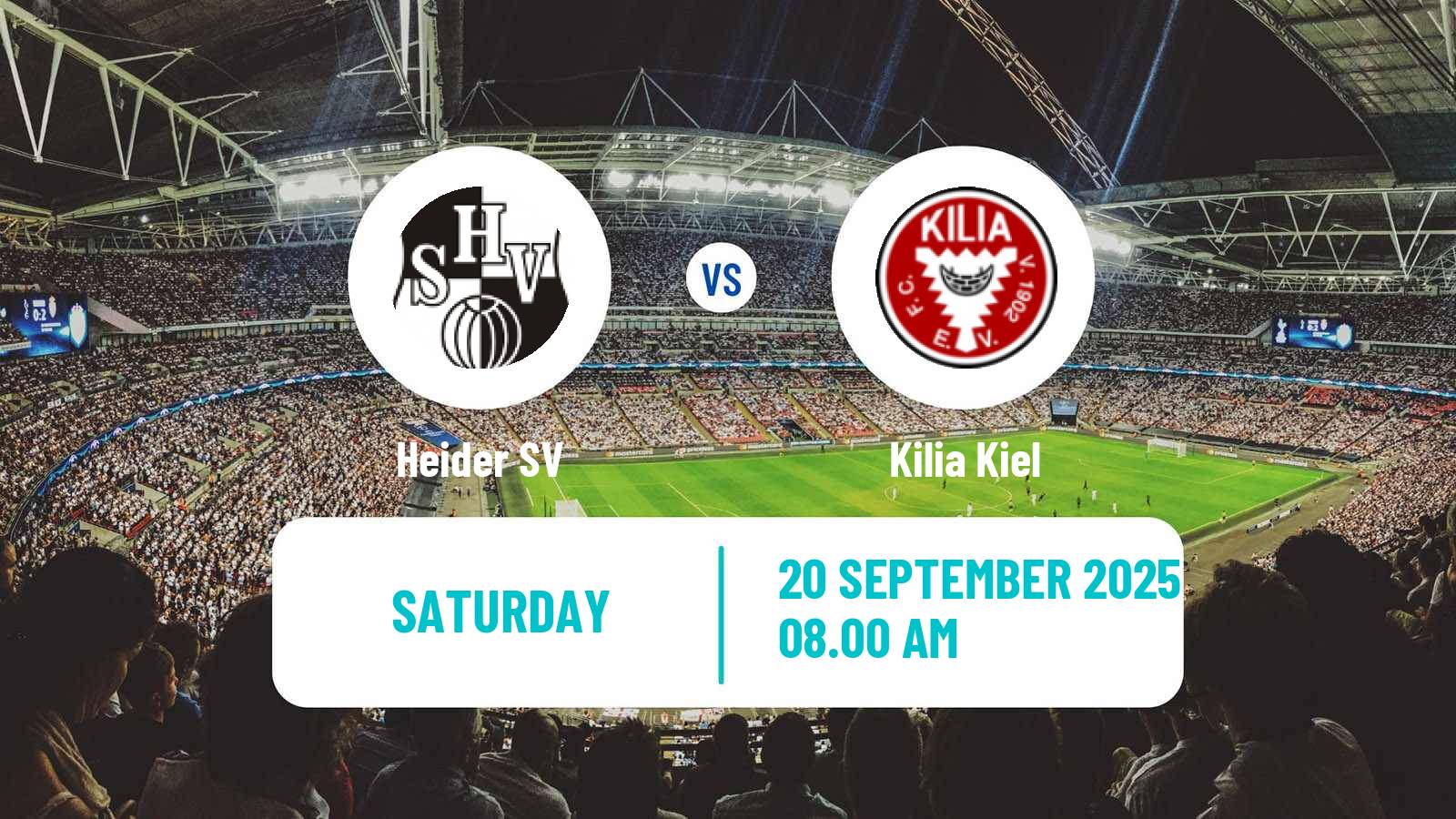 Football German Oberliga Schleswig-Holstein Heider SV - Kilia Kiel