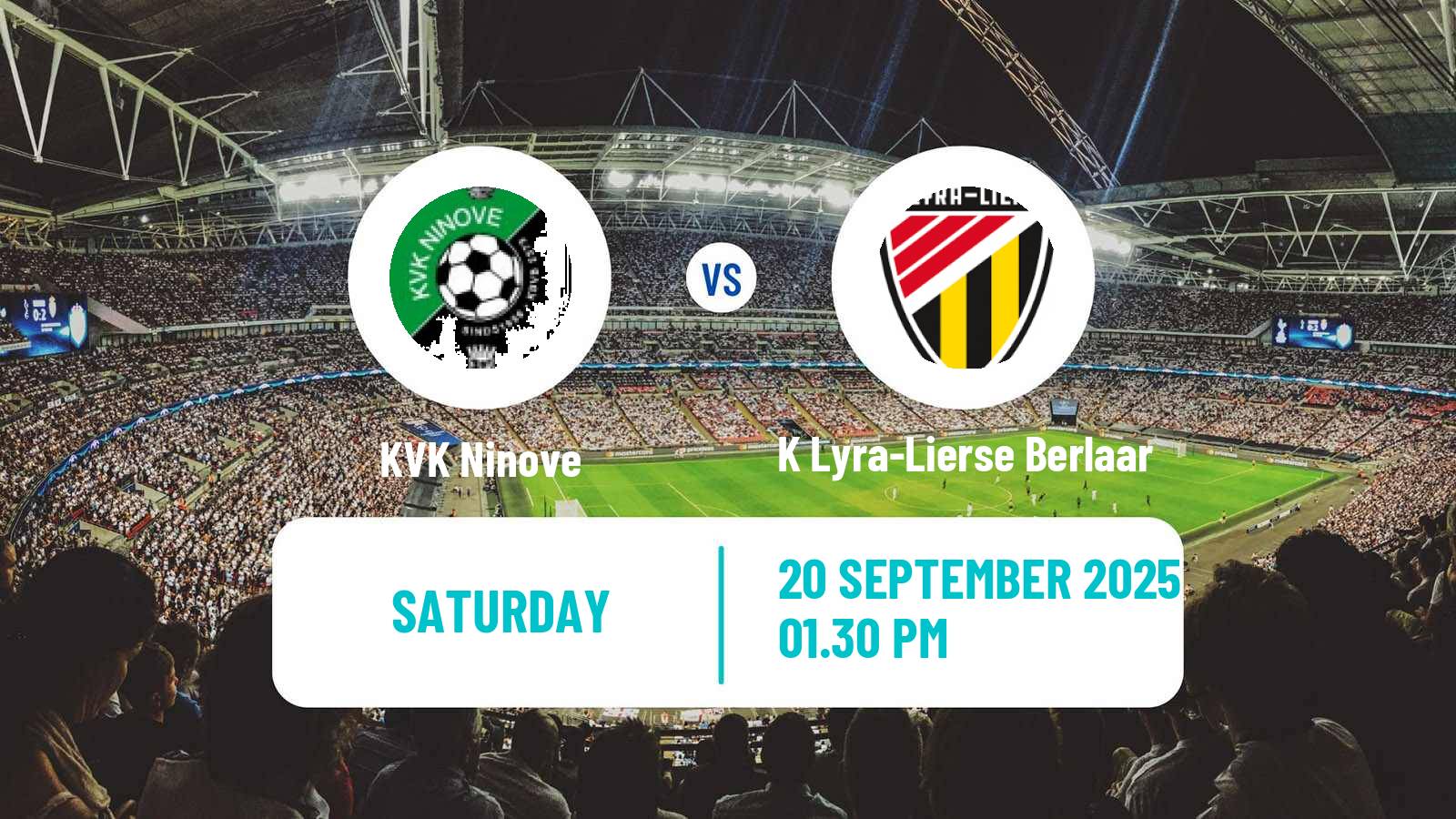 Football Belgian National Division 1 VV Ninove - K Lyra-Lierse Berlaar