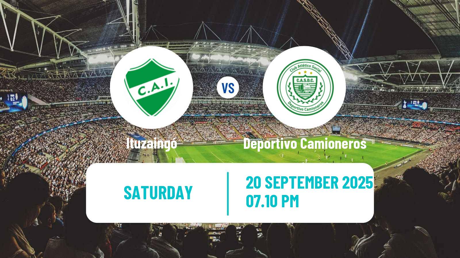 Football Argentinian Primera C Ituzaingó - Deportivo Camioneros