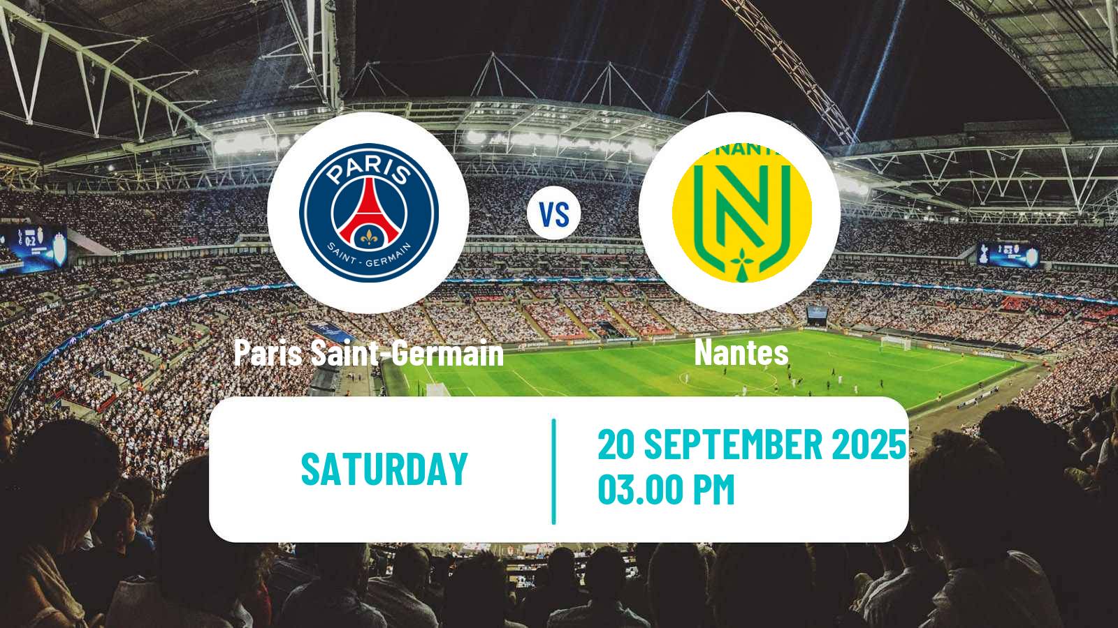 Football French Division 1 Women Paris Saint-Germain - Nantes