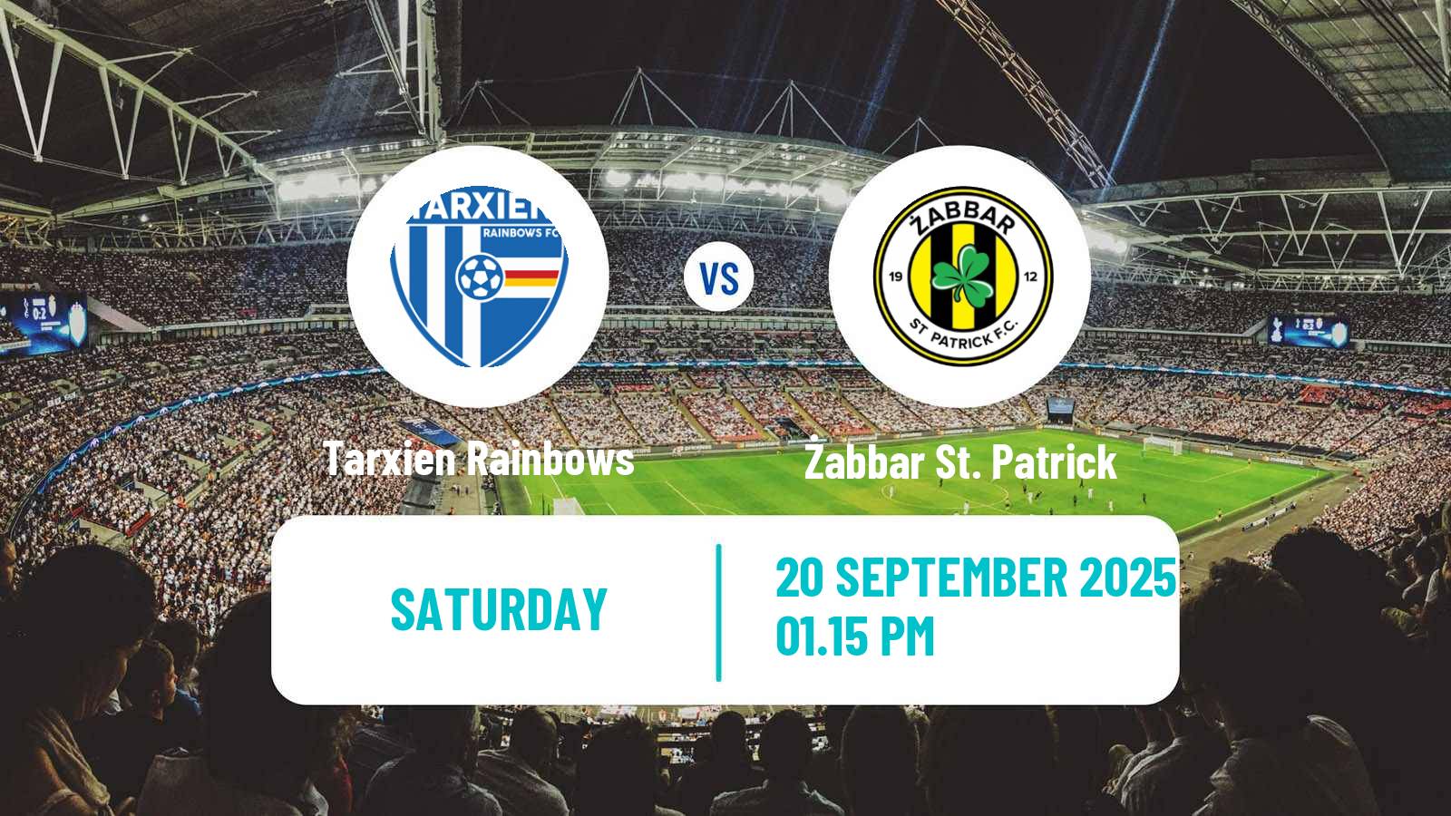 Football Maltese Premier League Tarxien Rainbows - Żabbar St. Patrick
