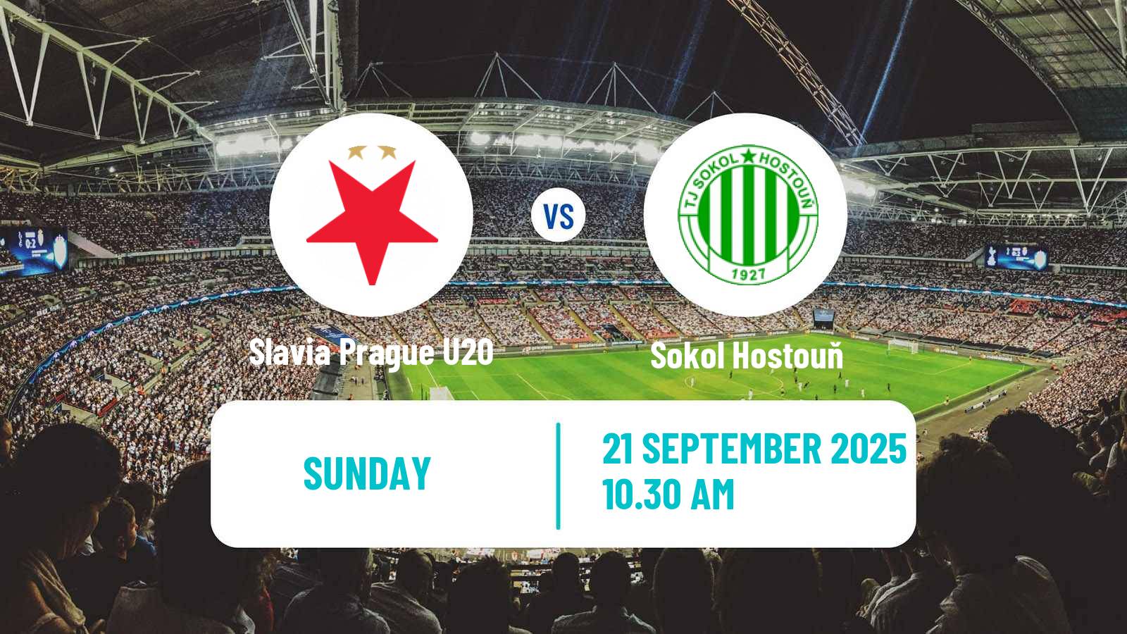 Football Czech CFL Group A Slavia Prague U20 - Sokol Hostouň
