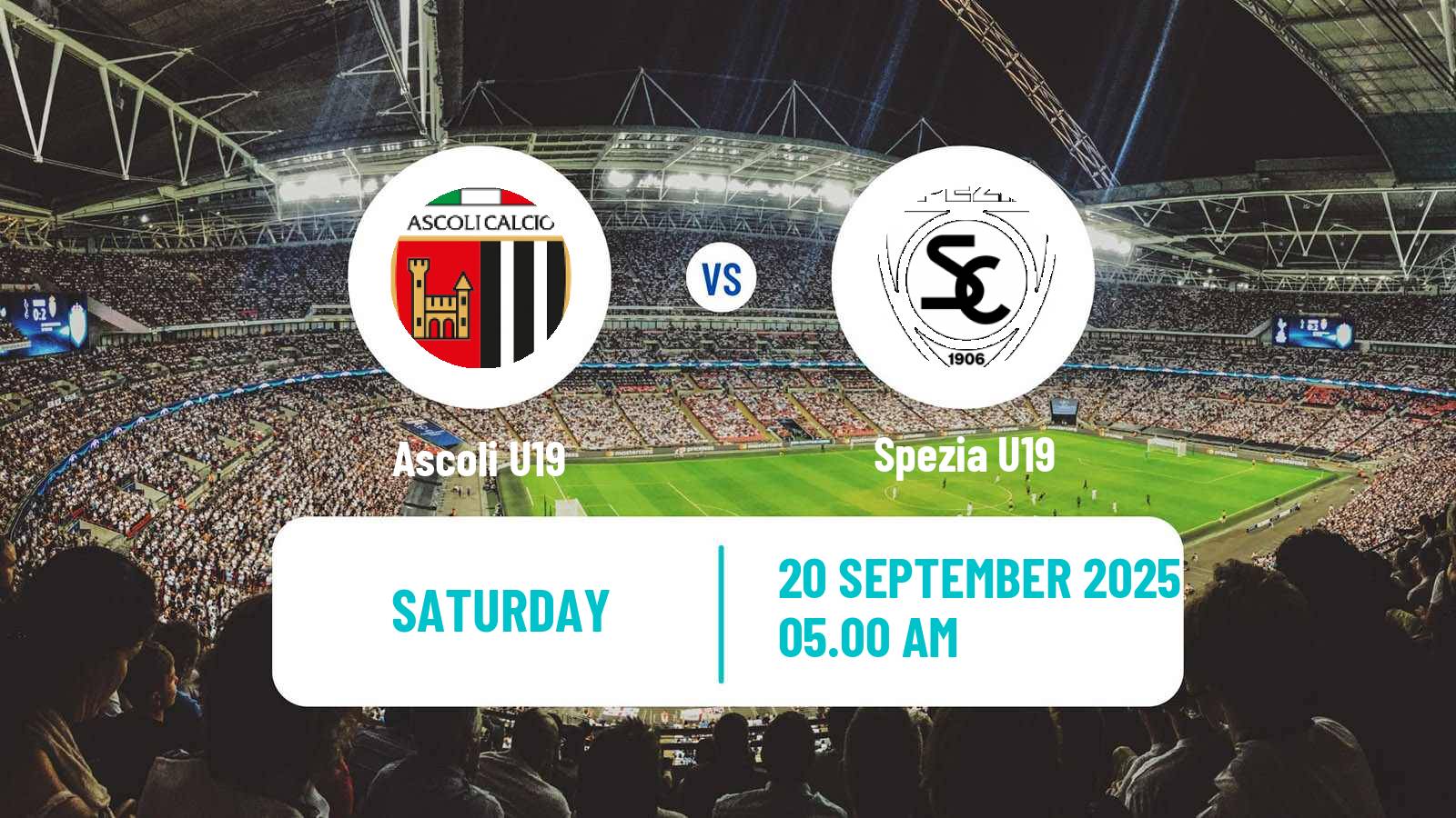Football Italian Primavera 2 Ascoli U19 - Spezia U19