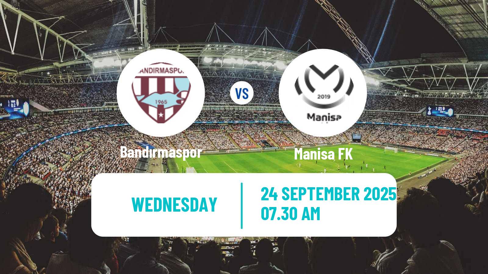 Football Turkish First League Bandırmaspor - Manisa FK