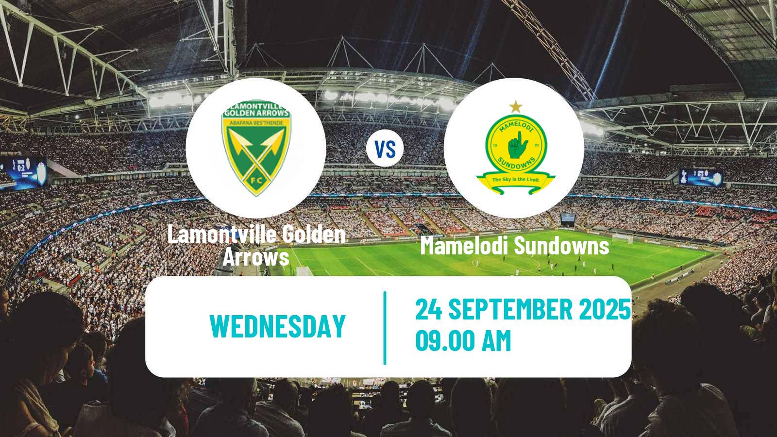Football South African Premier Soccer League Lamontville Golden Arrows - Mamelodi Sundowns