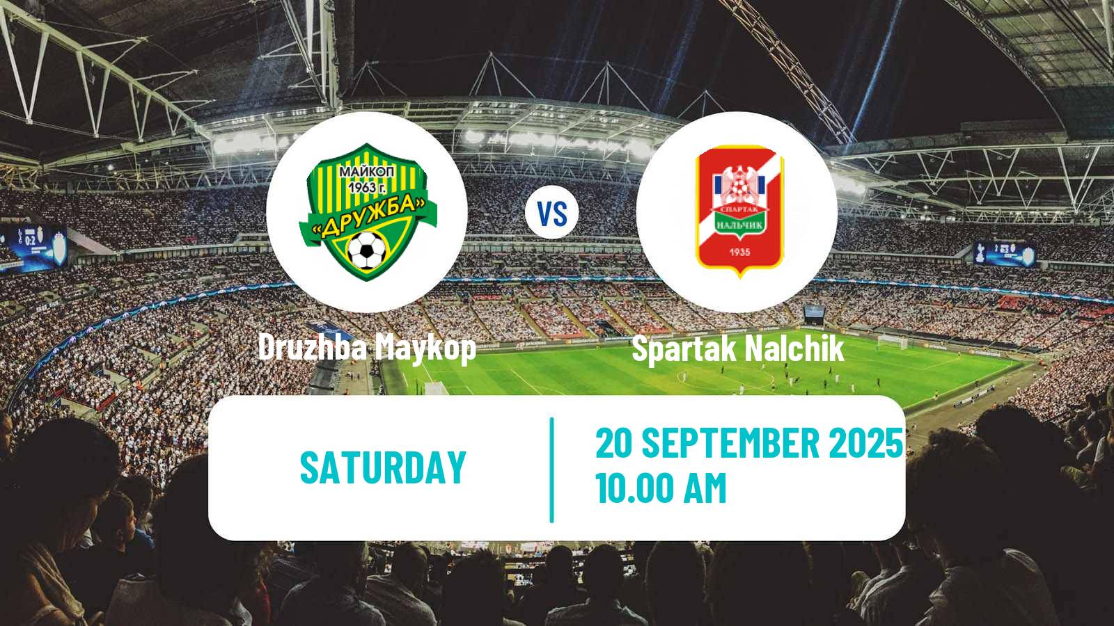 Football FNL 2 Division B Group 1 Druzhba Maykop - Spartak Nalchik