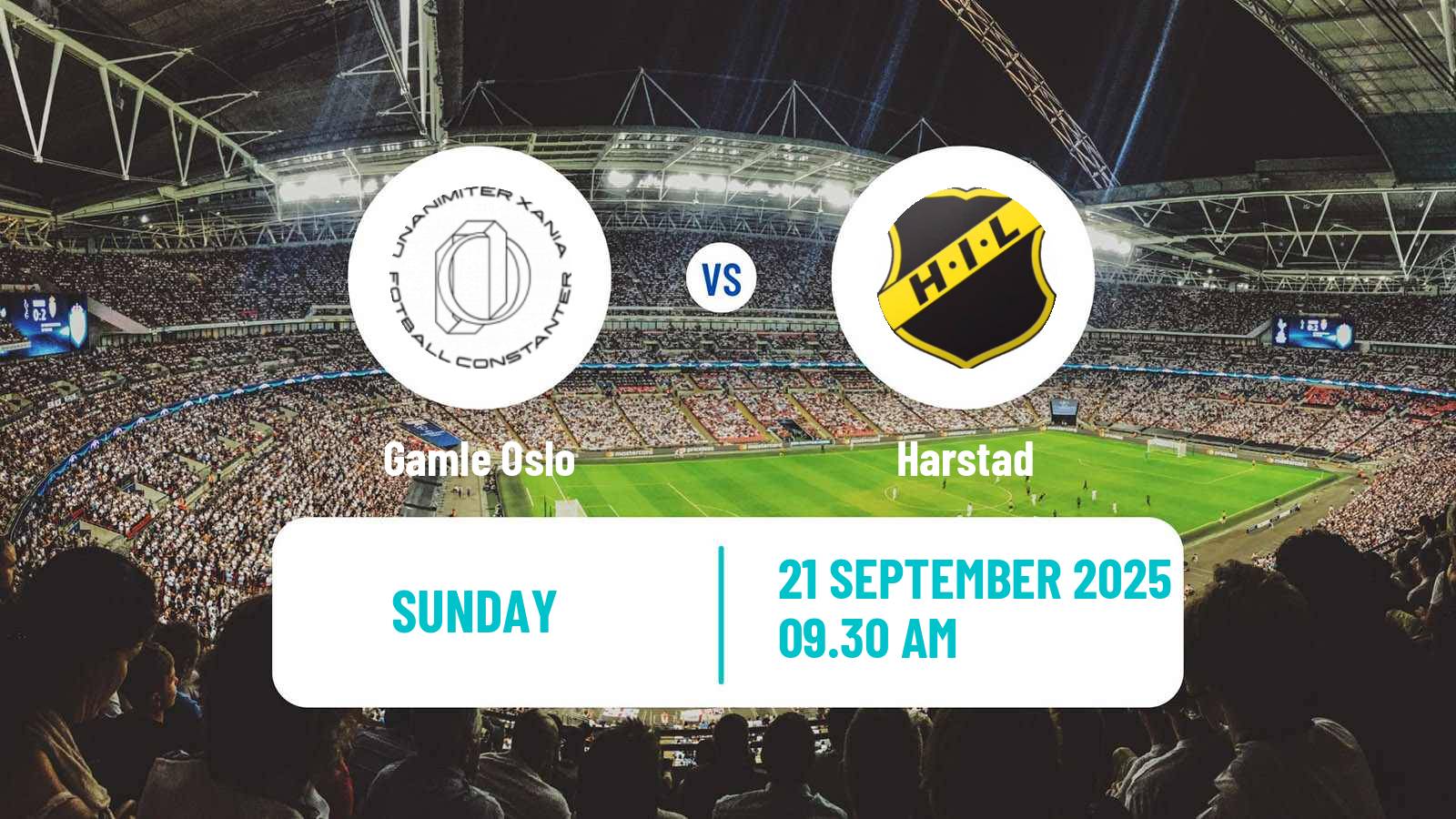 Football Norwegian Division 3 - Group 1 Gamle Oslo - Harstad