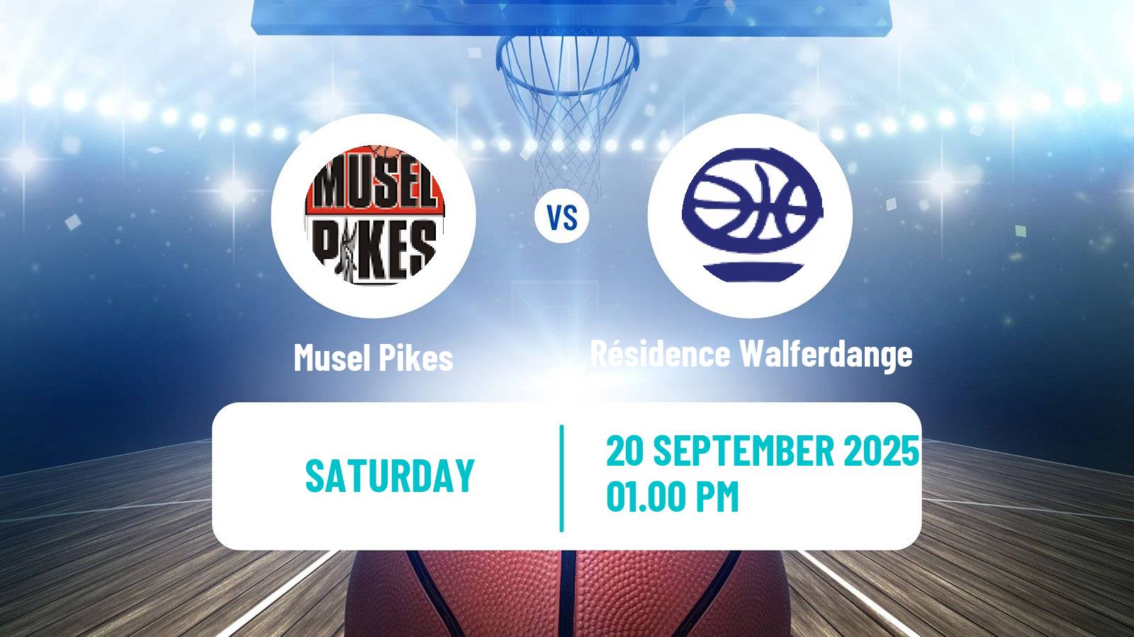 Basketball Luxembourg LBBL Basketball Musel Pikes - Résidence Walferdange