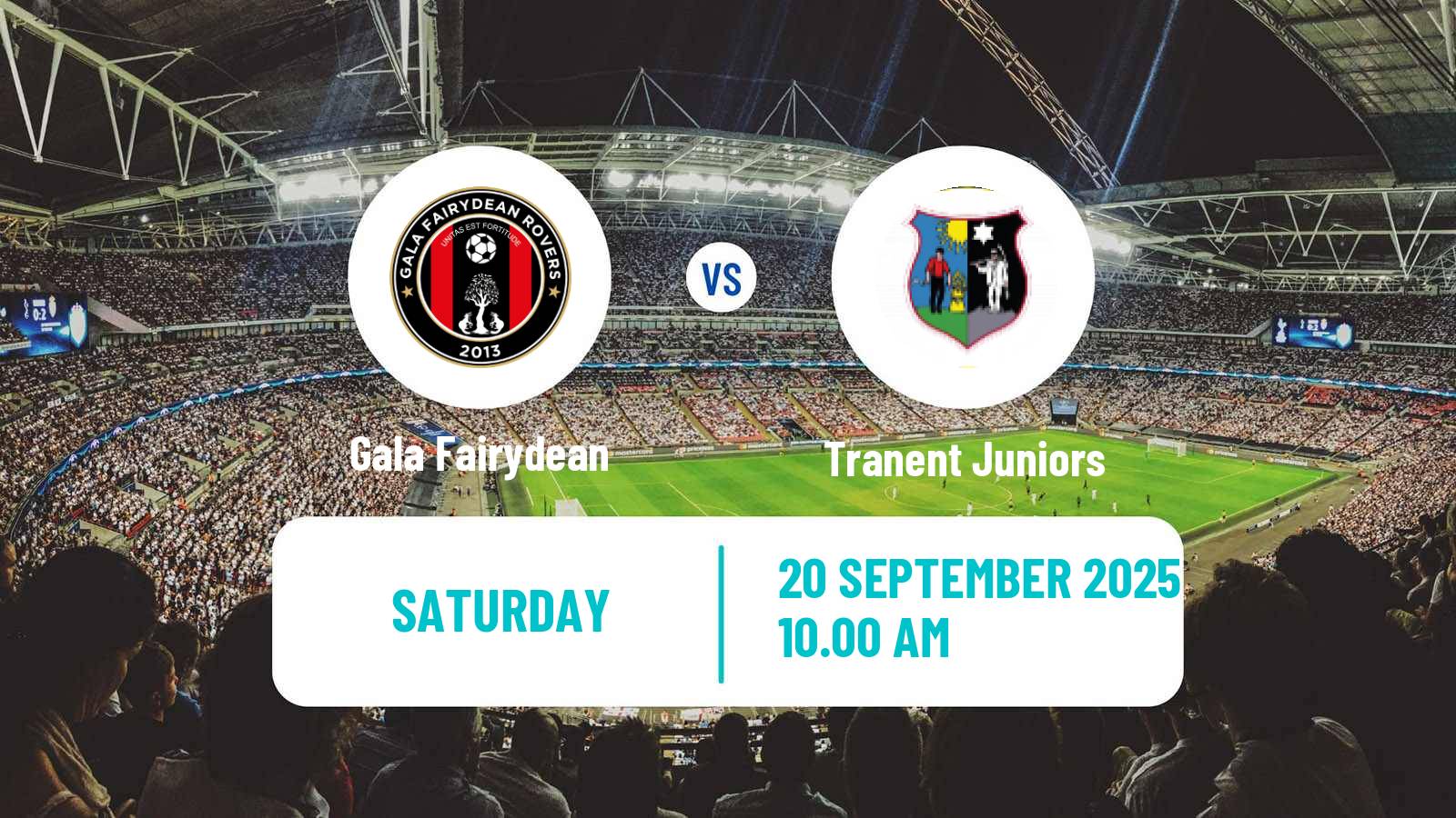 Football Scottish Lowland League Gala Fairydean - Tranent Juniors