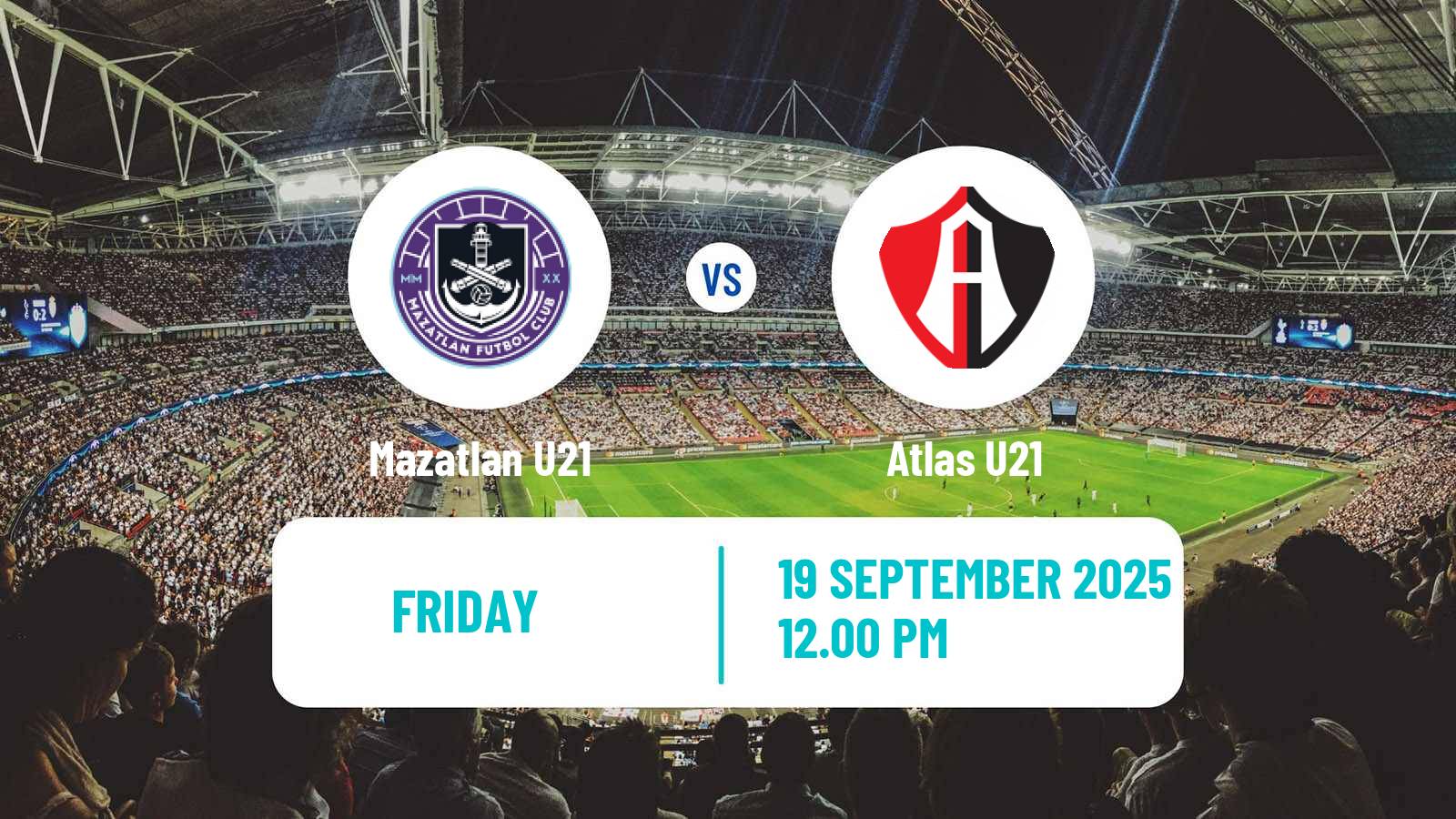 Football Mexican Liga MX U23 Mazatlan U21 - Atlas U21