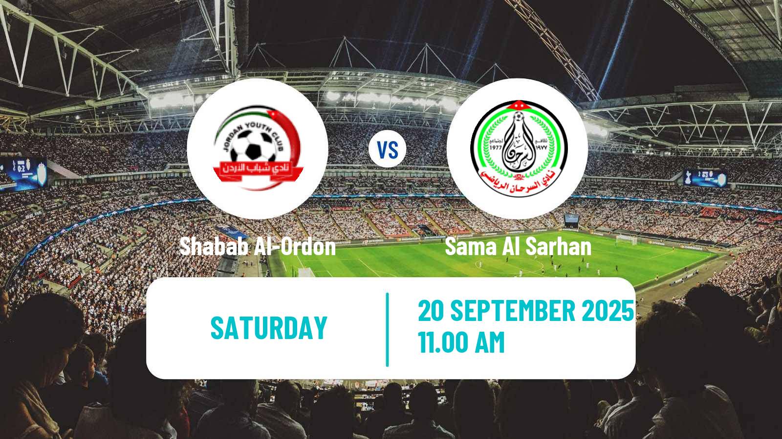 Football Jordan Premier League Shabab Al-Ordon - Sama Al Sarhan