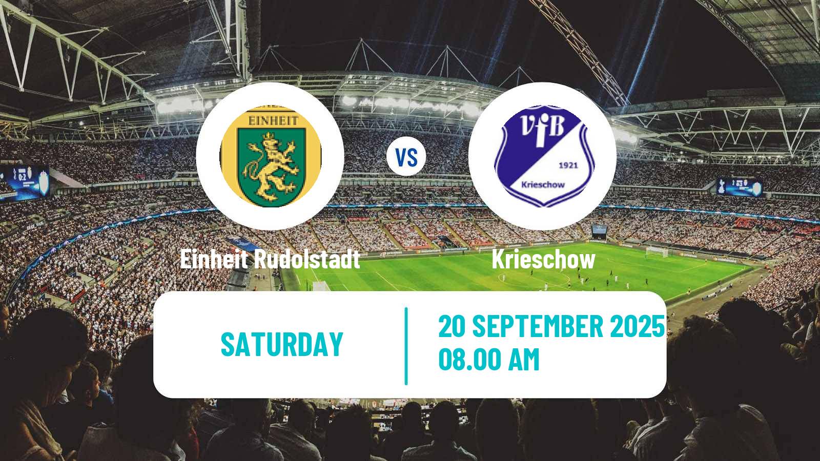 Football German Oberliga NOFV- Süd Einheit Rudolstadt - Krieschow