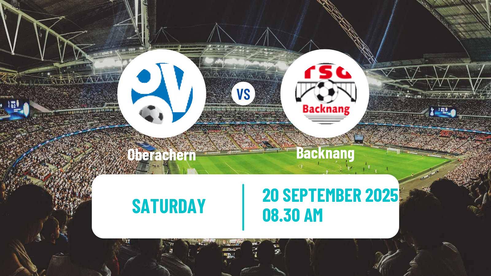 Football German Oberliga Baden-Württemberg Oberachern - Backnang