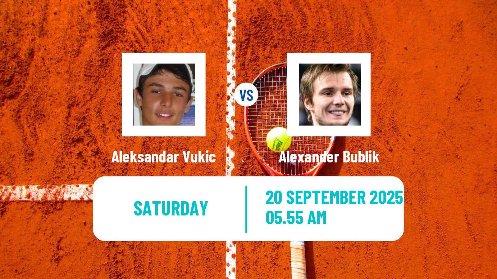 Tennis ATP Hangzhou Aleksandar Vukic - Alexander Bublik
