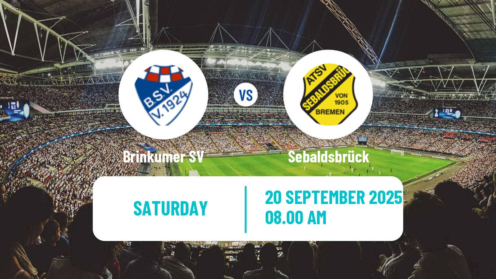 Football German Oberliga Bremen Brinkumer - Sebaldsbrück
