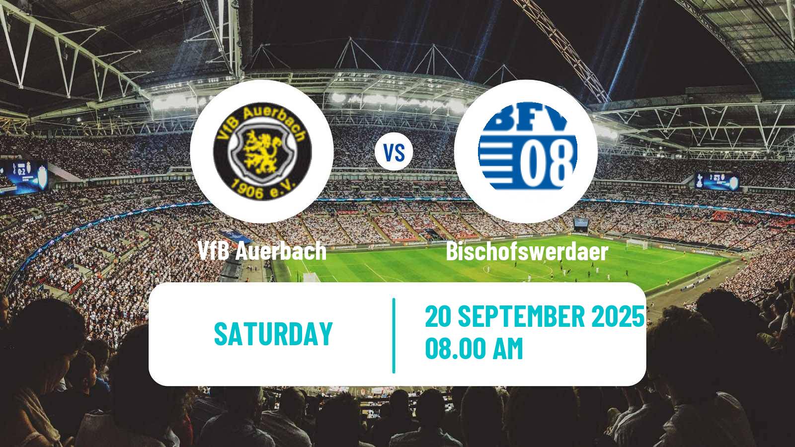 Football German Oberliga NOFV- Süd Auerbach - Bischofswerdaer