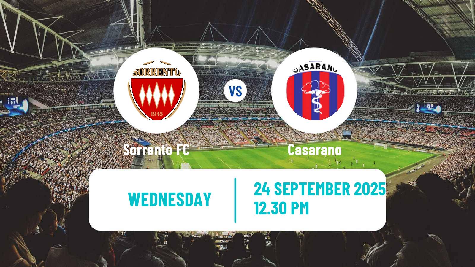 Football Italian Serie C Group C Sorrento - Casarano