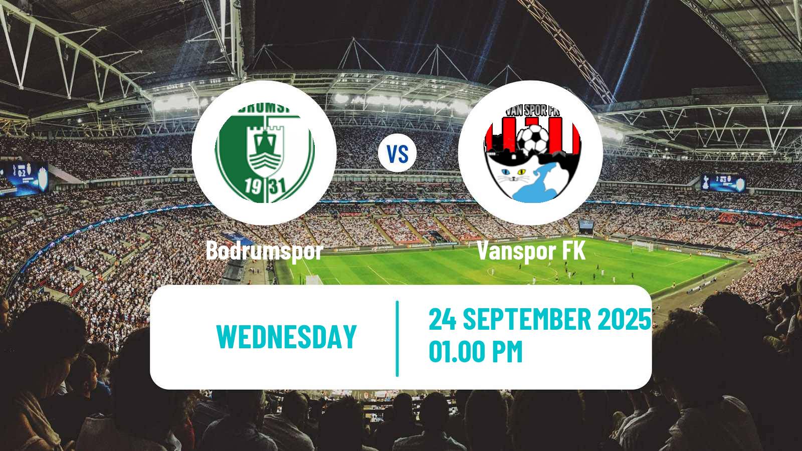 Football Turkish First League Bodrumspor - Vanspor
