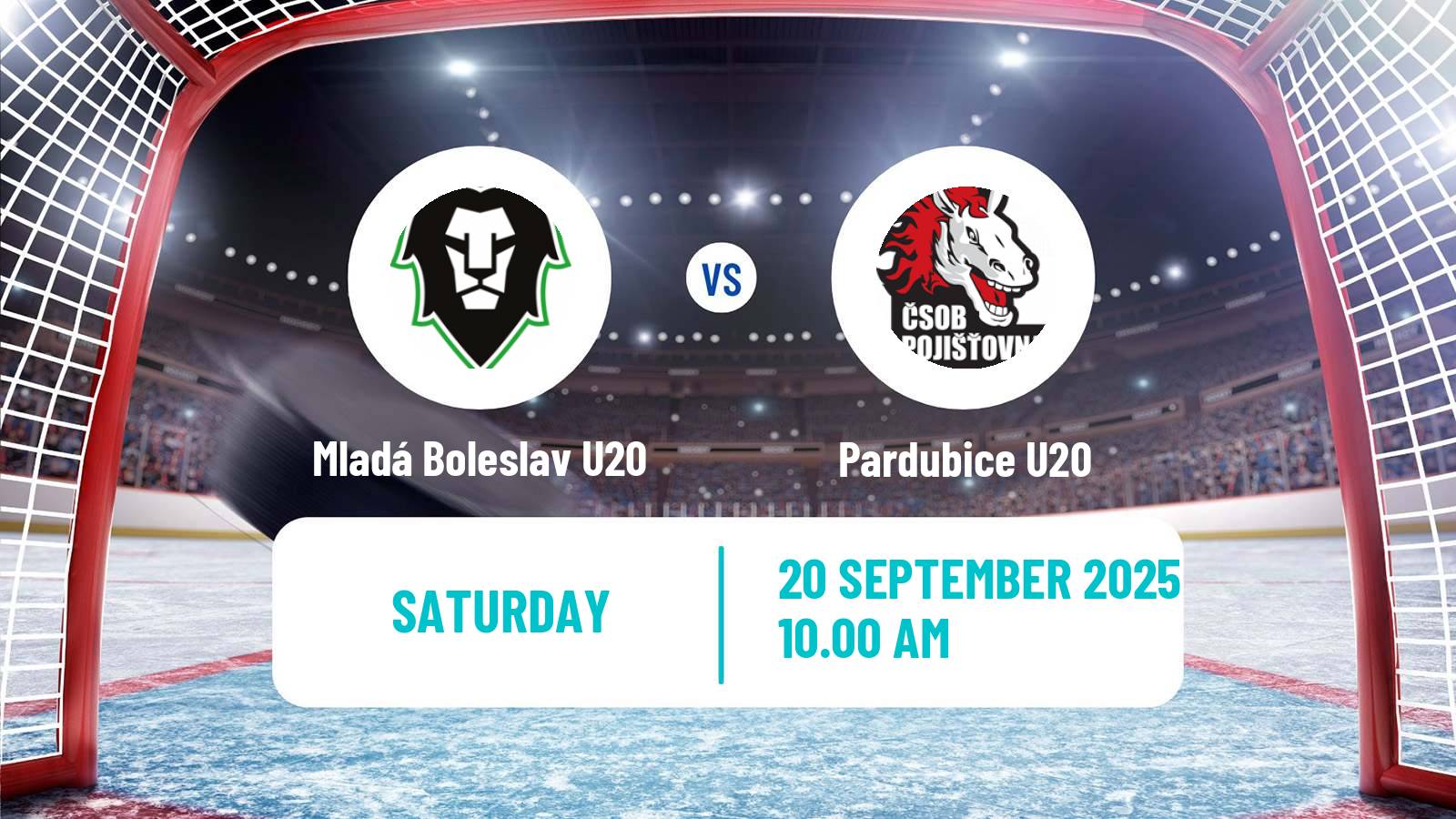 Hockey Czech ELJ Mladá Boleslav U20 - Pardubice U20