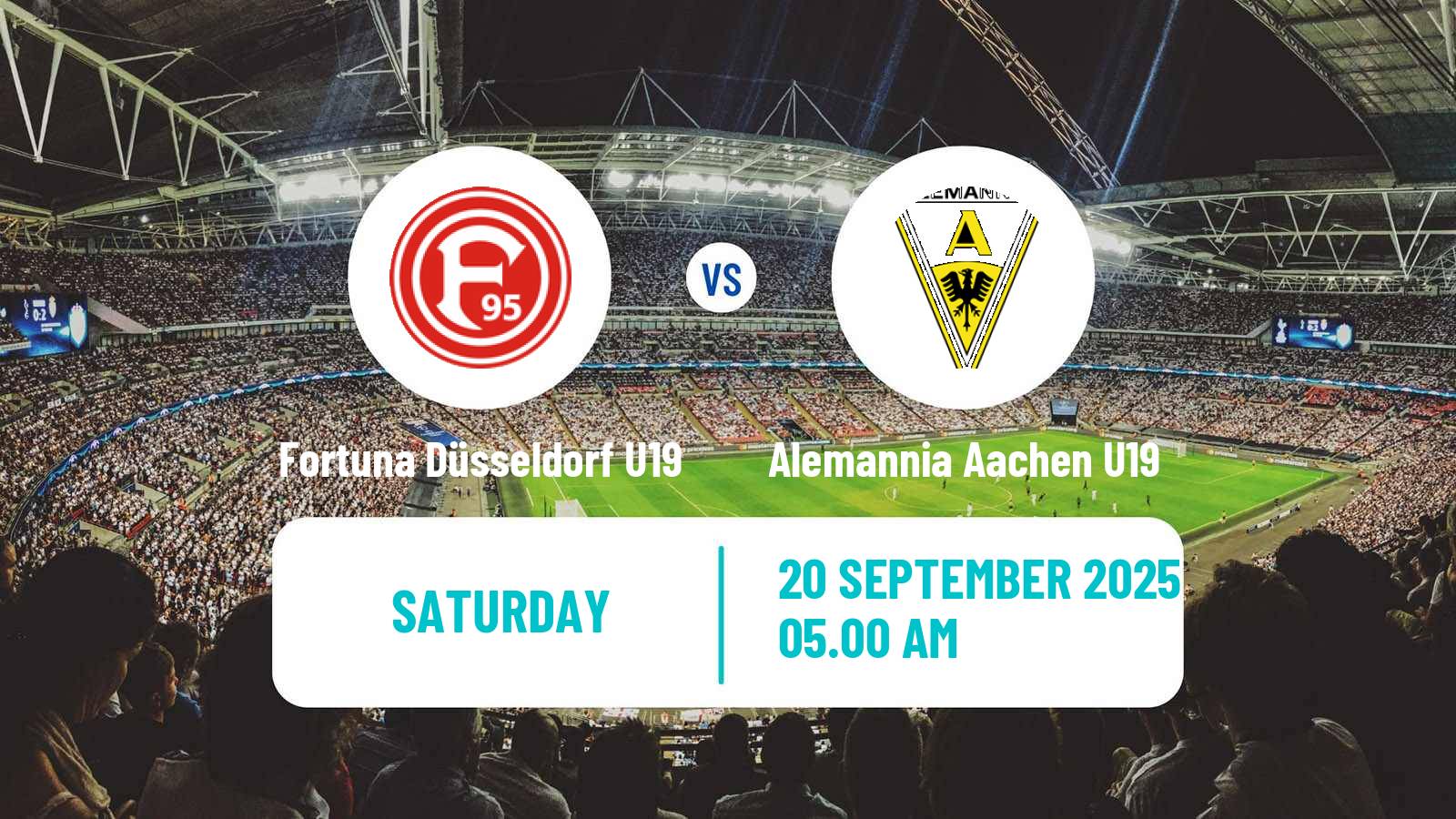 Football German DFB Youth League Fortuna Düsseldorf U19 - Alemannia Aachen U19