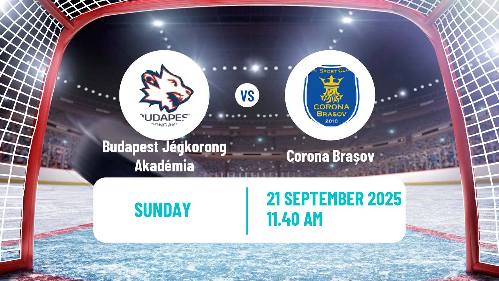 Hockey Hungarian Erste Liga Hockey Budapest Jégkorong Akadémia - Corona Brașov