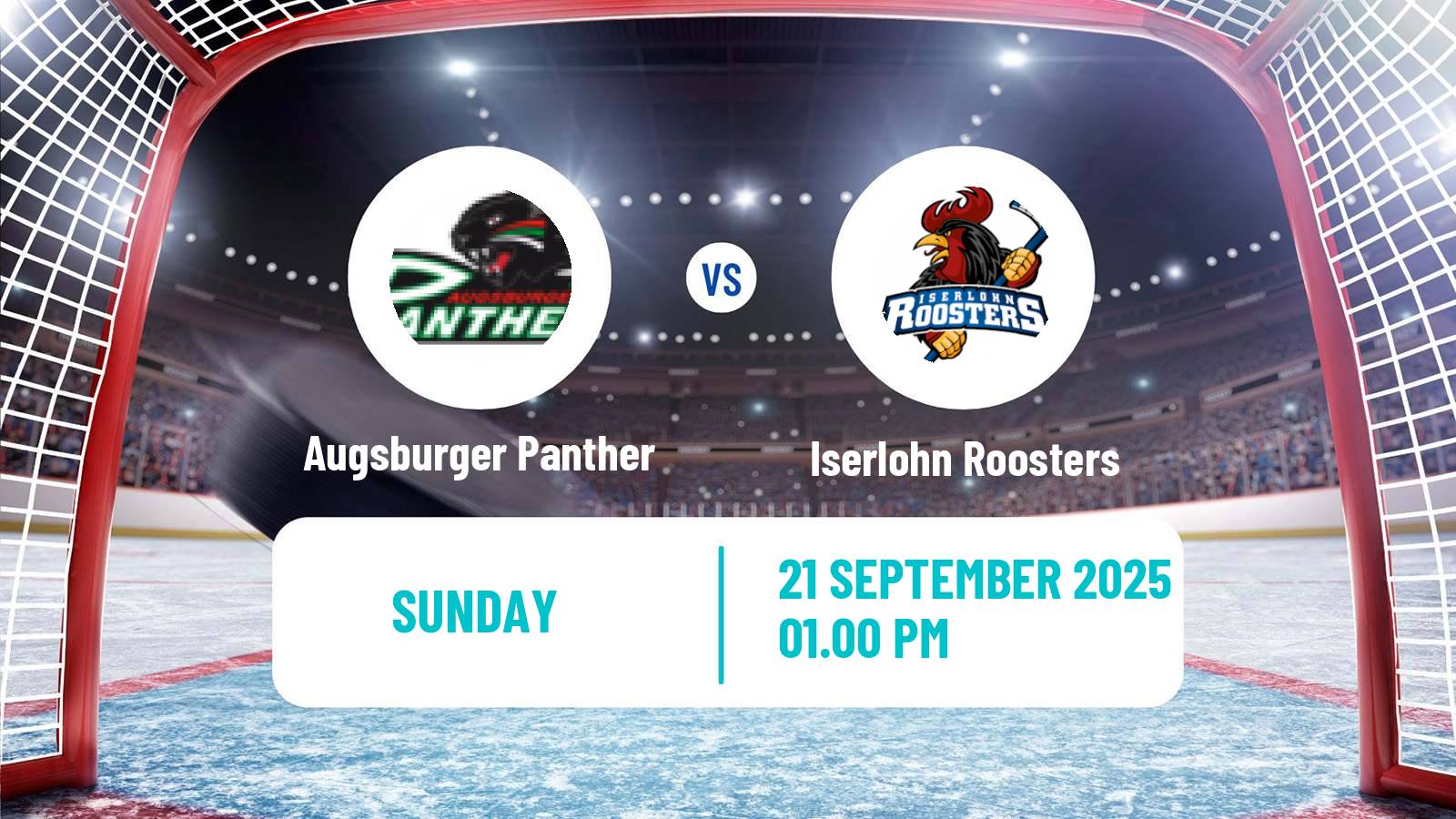 Hockey German Ice Hockey League Augsburger Panther - Iserlohn Roosters