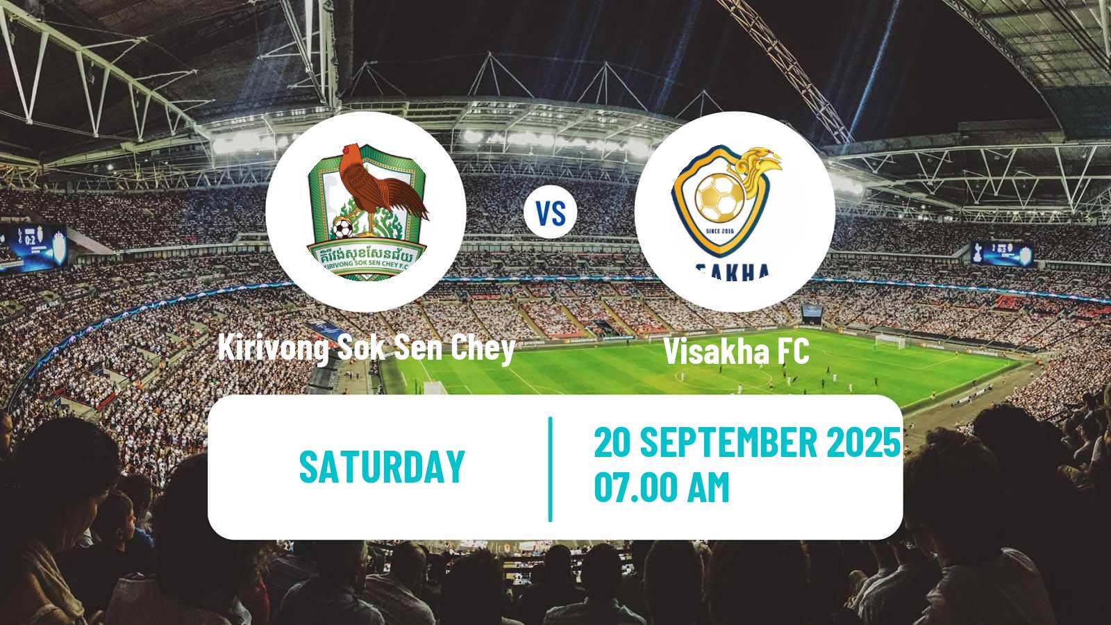 Football Cambodian CPL Kirivong Sok Sen Chey - Visakha