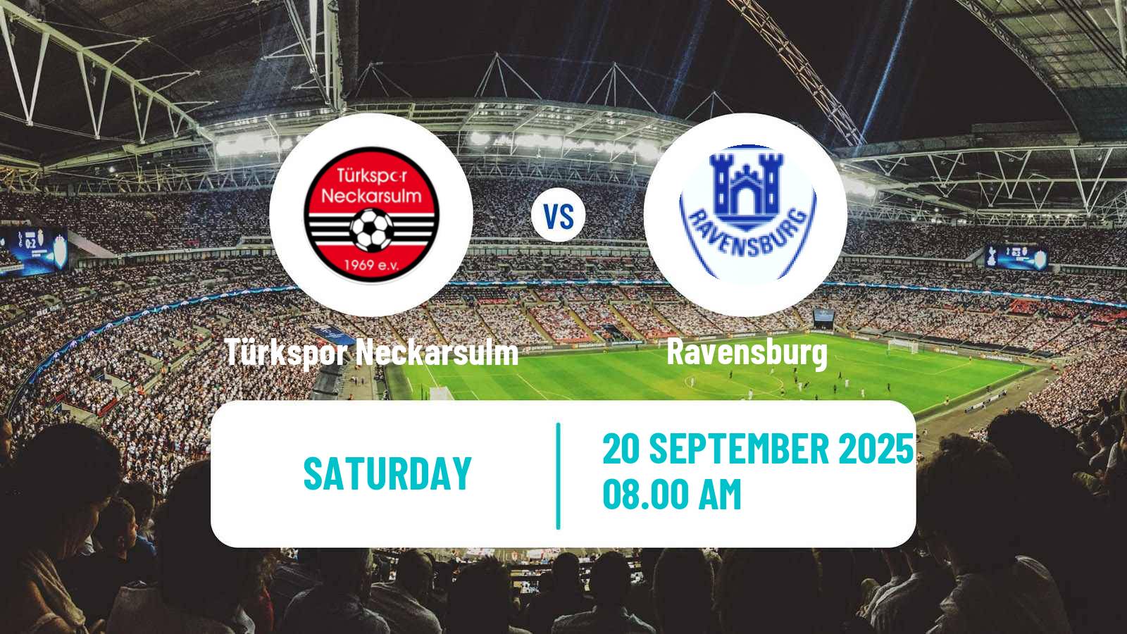 Football German Oberliga Baden-Württemberg Türkspor Neckarsulm - Ravensburg