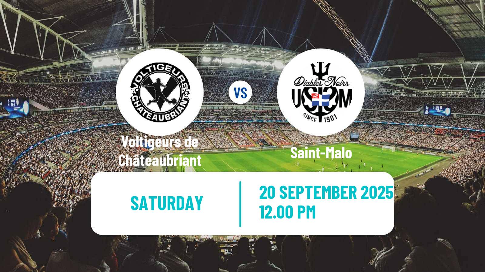 Football French National 2 - Group A Voltigeurs de Châteaubriant - Saint-Malo