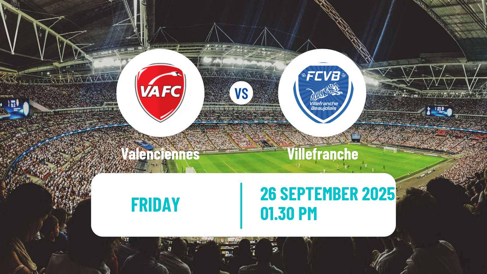 Football French National League Valenciennes - Villefranche