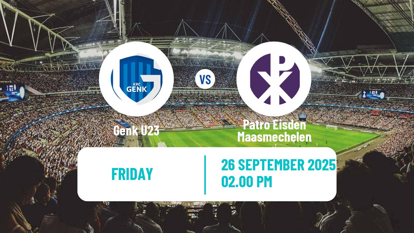 Football Belgian Сhallenger Pro League Genk U23 - Patro Eisden Maasmechelen