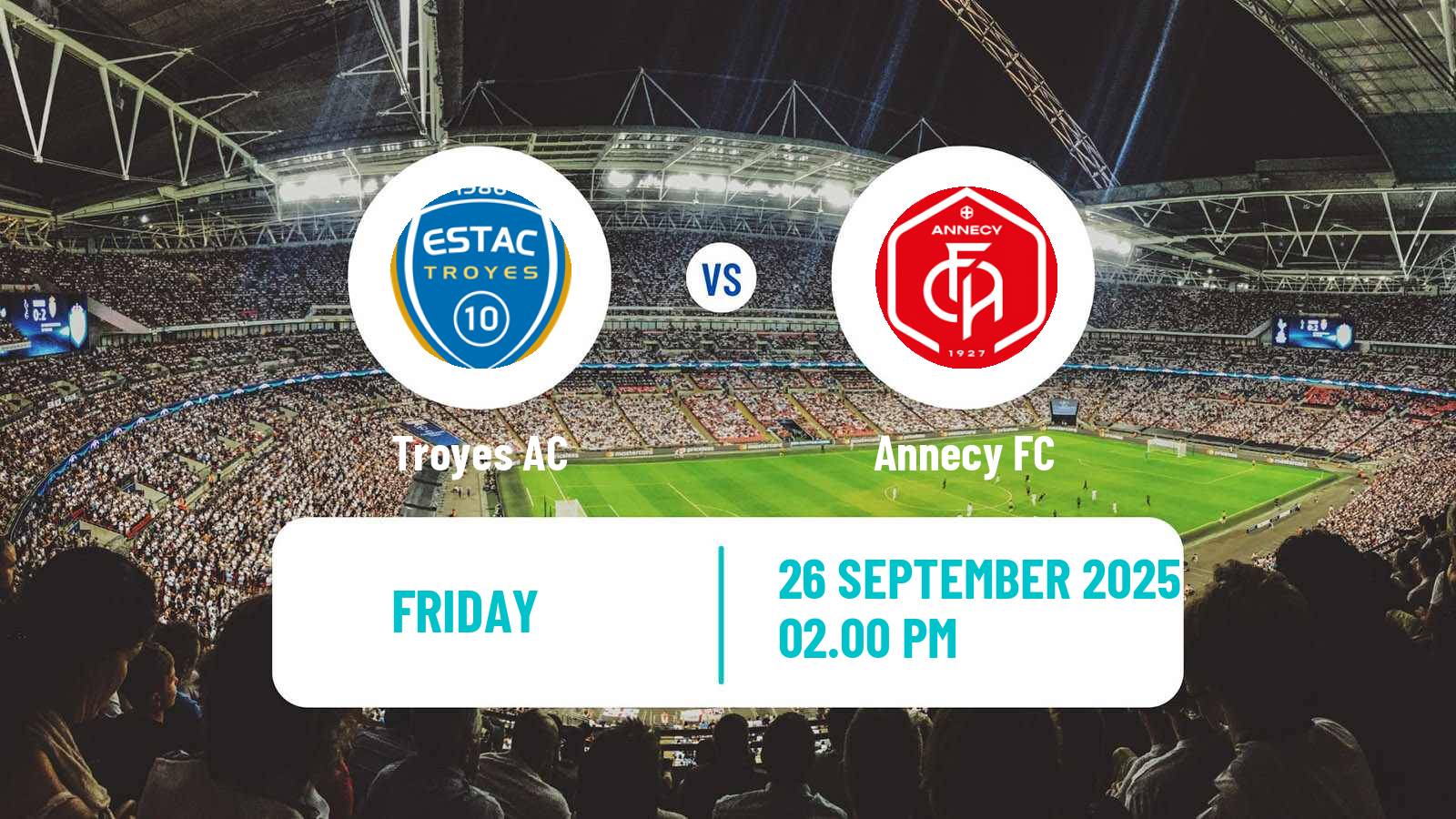 Football French Ligue 2 Troyes - Annecy