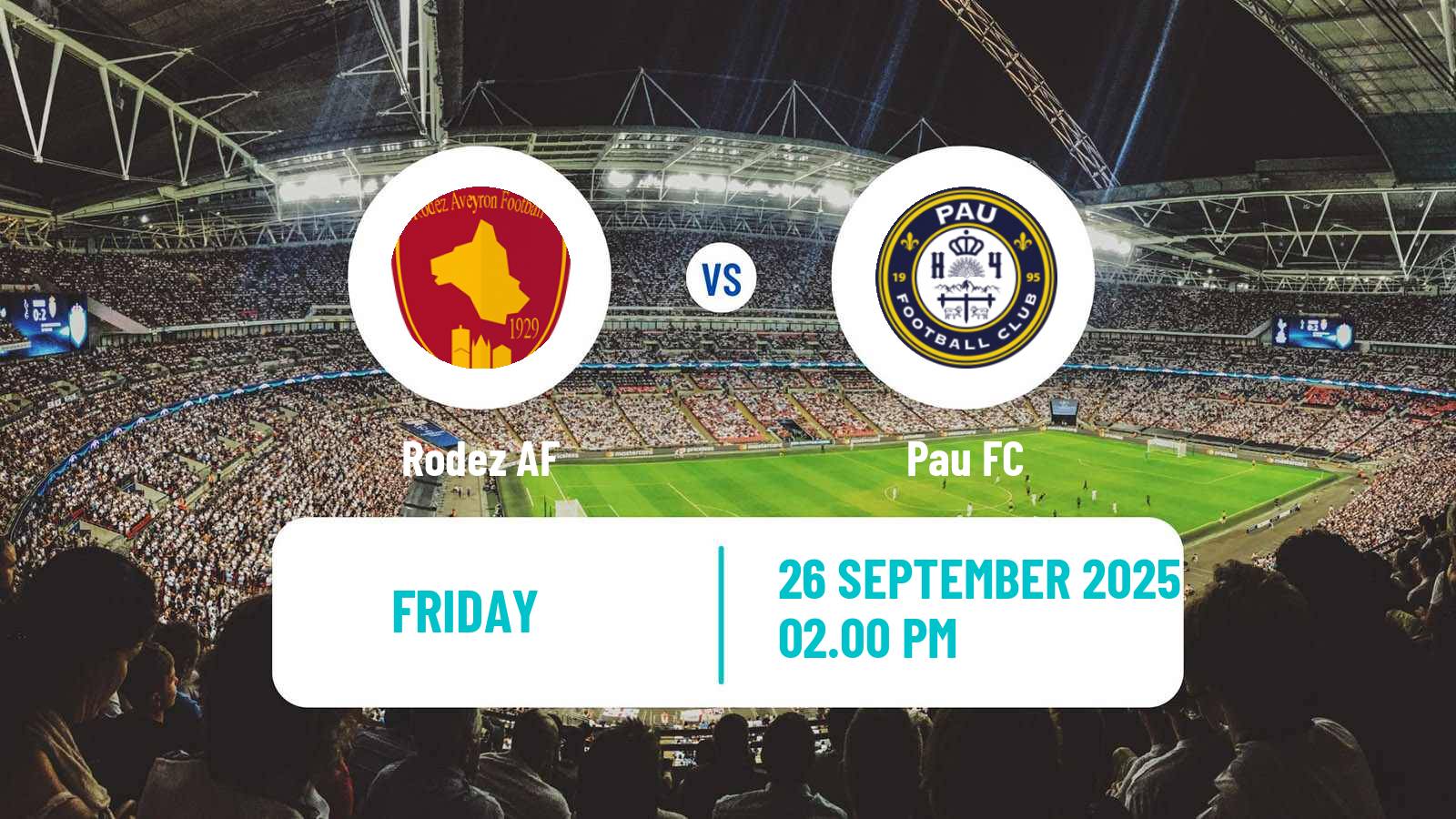 Football French Ligue 2 Rodez - Pau