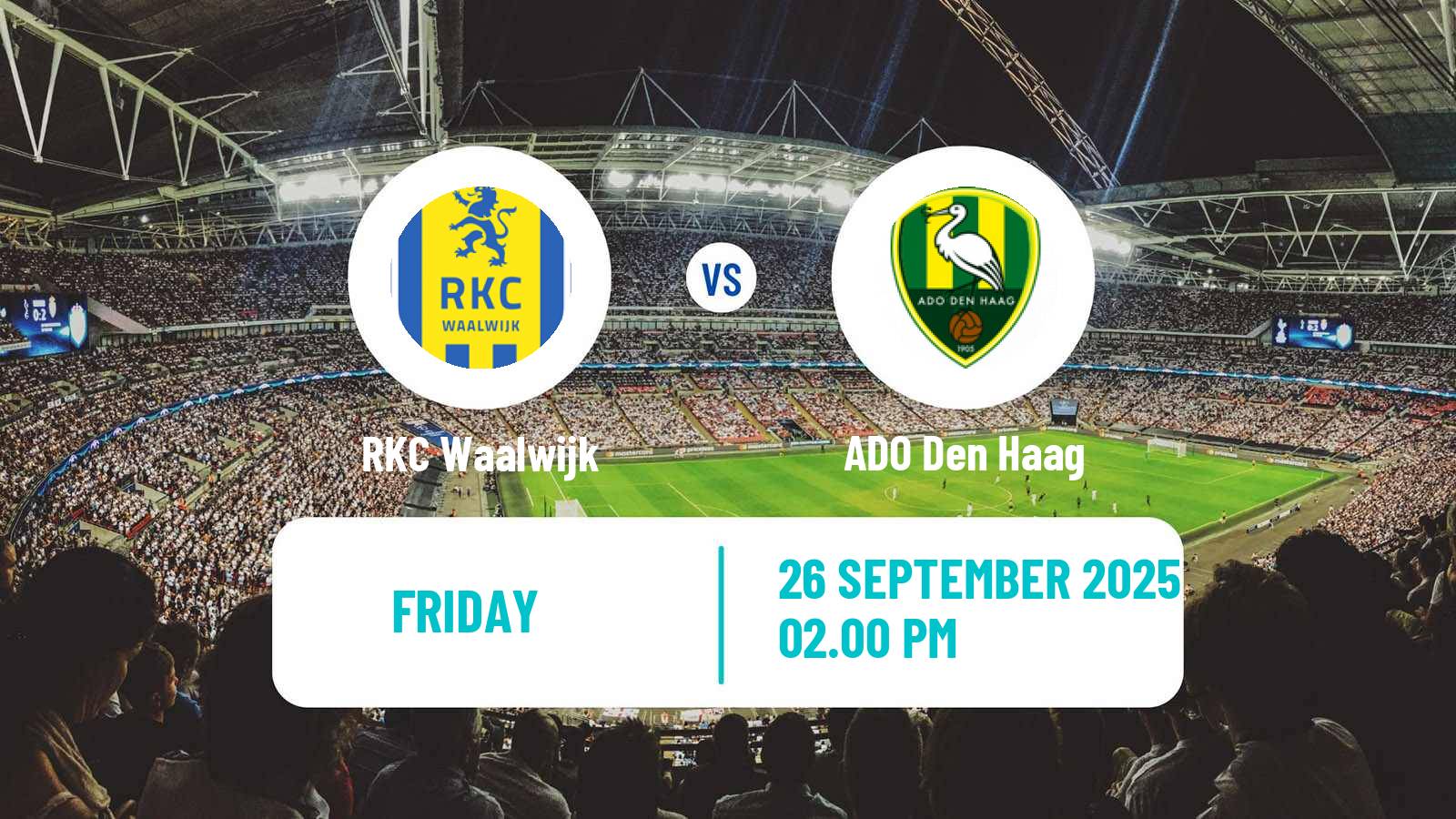 Football Dutch Eerste Divisie Waalwijk - ADO Den Haag