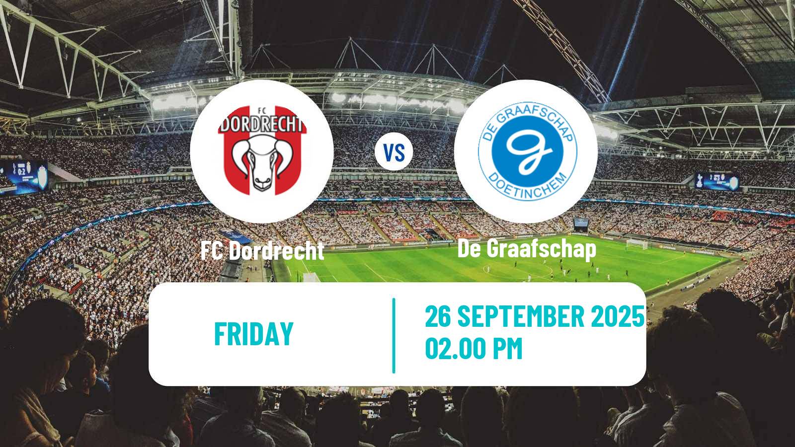 Football Dutch Eerste Divisie Dordrecht - De Graafschap