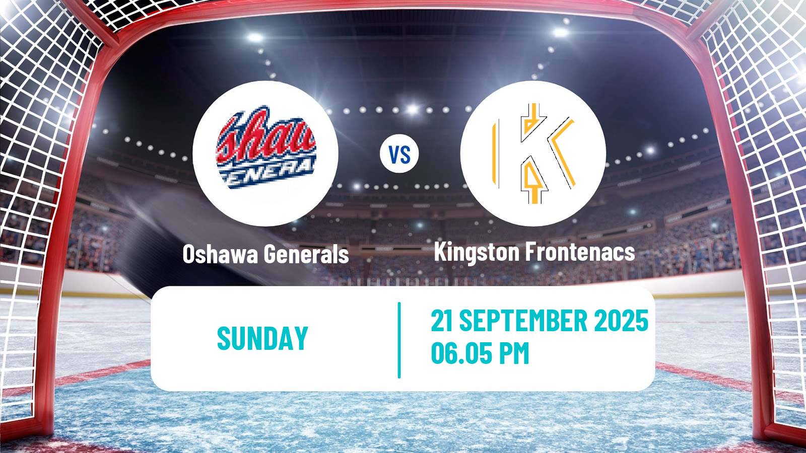 Hockey OHL Oshawa Generals - Kingston Frontenacs