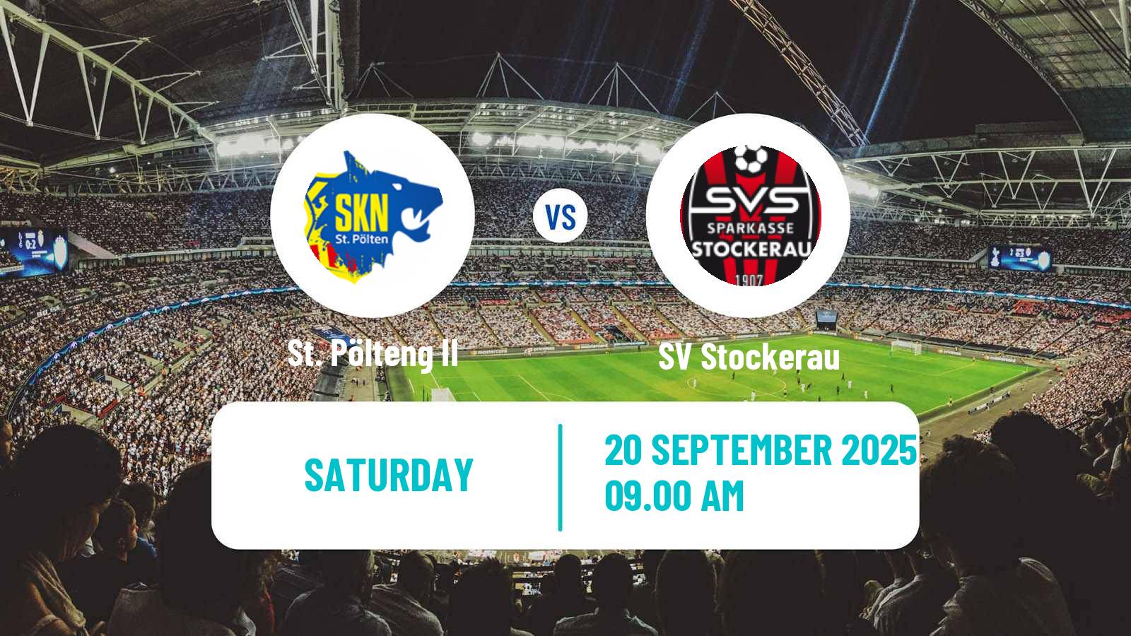 Football Austrian Landesliga Niederosterreich St. Pölteng II - Stockerau