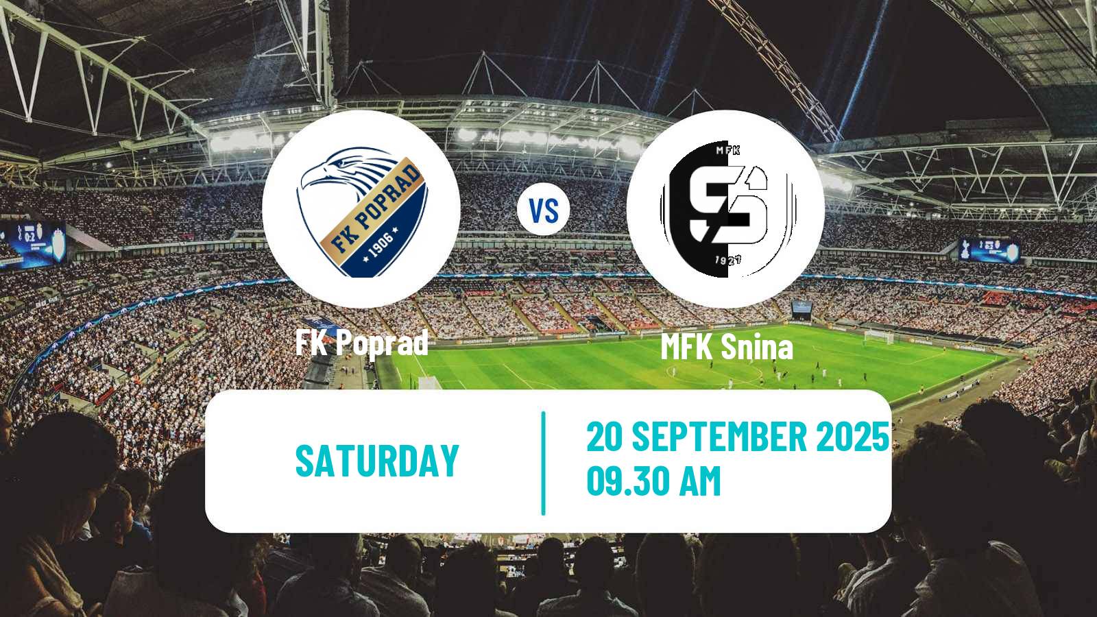 Football Slovak 3 Liga East Poprad - Snina