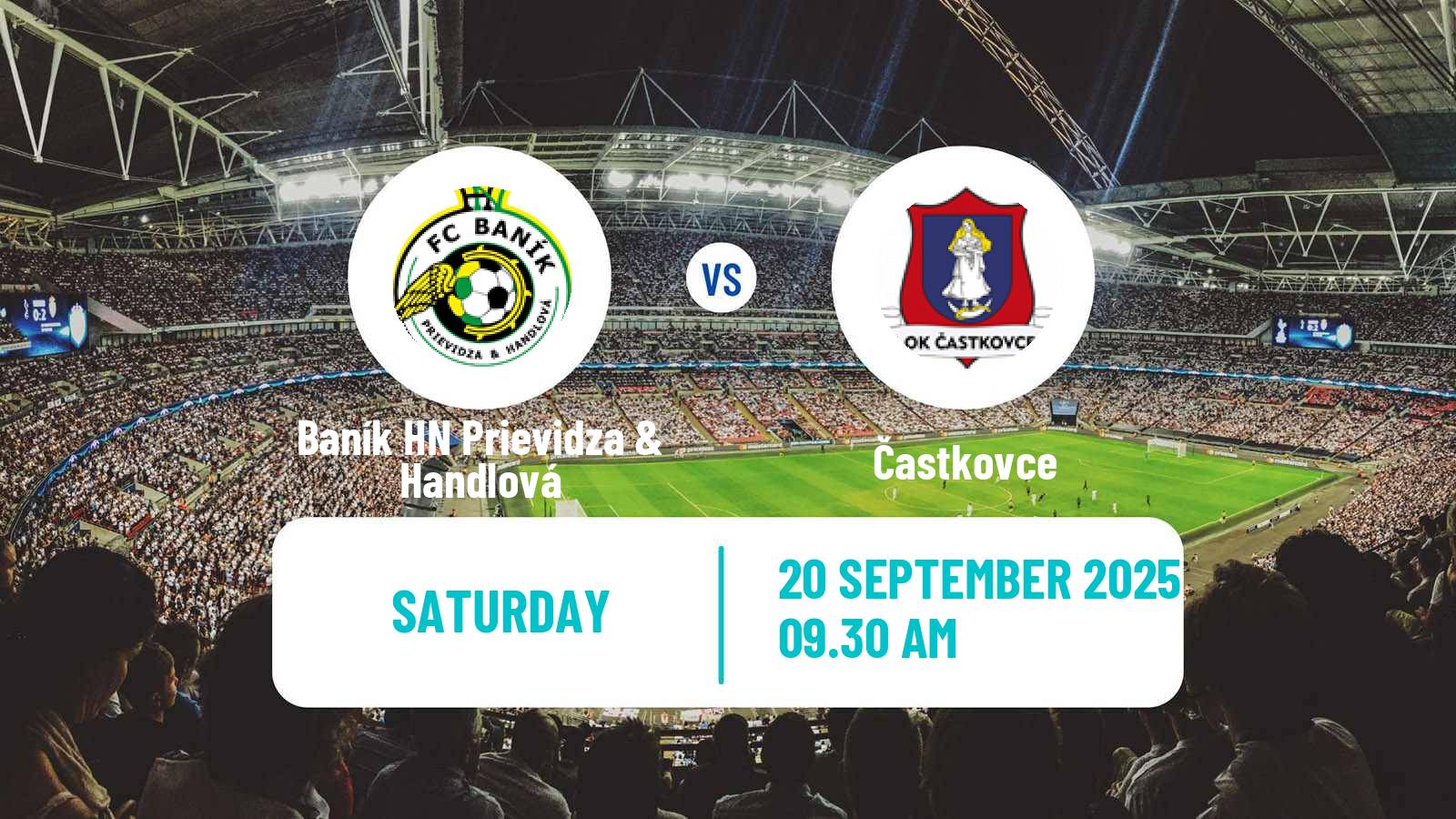 Football Slovak 3 Liga West Baník HN Prievidza & Handlová - Častkovce